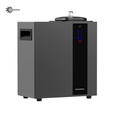 Smart Waterless Diffuser - Máquina de aire perfumado para uso doméstico y comercial, cubre 16000 pies cuadrados, nebulizando HVAC o portable amplios difusores sin agua, control táctil y Bluetooth, metal, negro